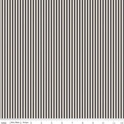 1/8" Stripe in Charcoal on Ivory