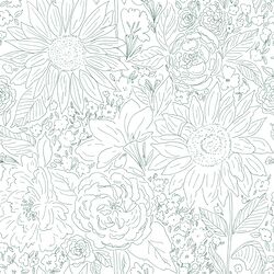 Paperie in Deep Emerald on White