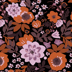 Large Lisa Floral in Vintage Halloween