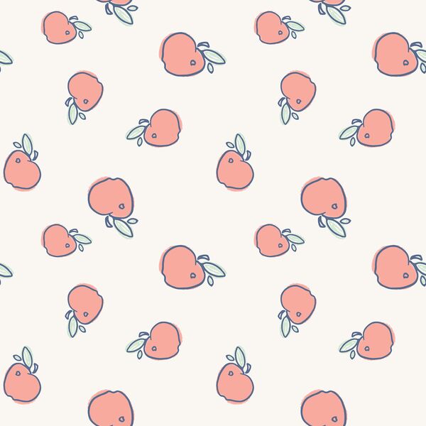Sketched Apples in Chalk White