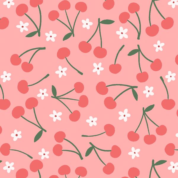 Cherries and Blossoms in Peach
