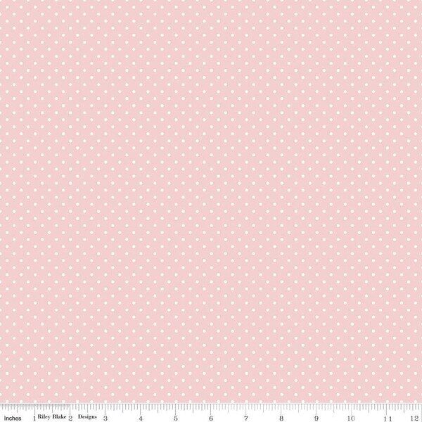Swiss Dot in Baby Pink
