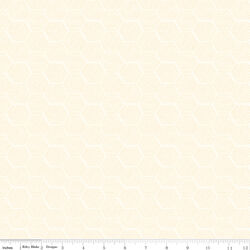 Hexagon Texture in Cream