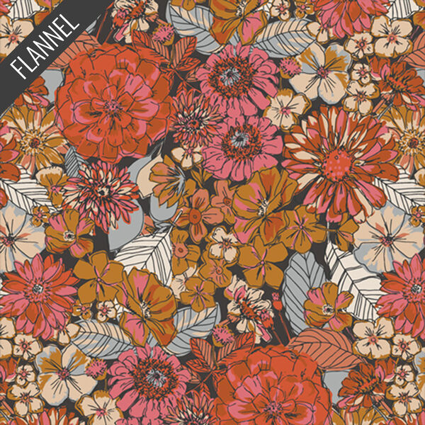 Fleuron Flannel in Haven