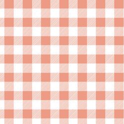 Medium Buffalo Plaid in Grapefruit