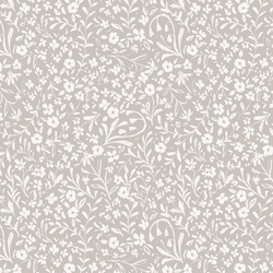 Tea Party Calico in Earl Gray