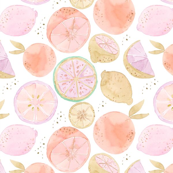 Citrus Fruit in White