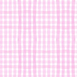 Painted Gingham in Pink Lemonade