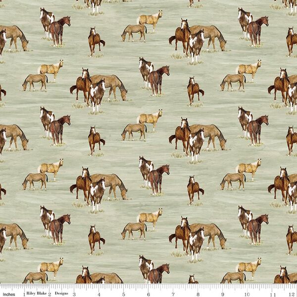 Horses in Green