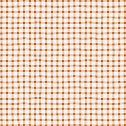 Wobbly Gingham in Copper Pink