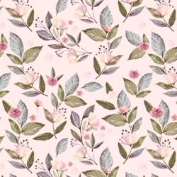 Tossed Floral in Soft Blush