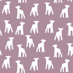 Lamb Silhouette in Celestial