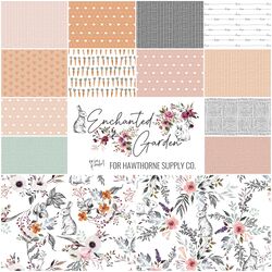 Enchanted Garden Fat Quarter Bundle in Garden