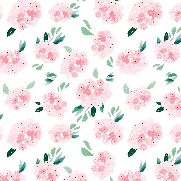 Painted Blooms in Pink