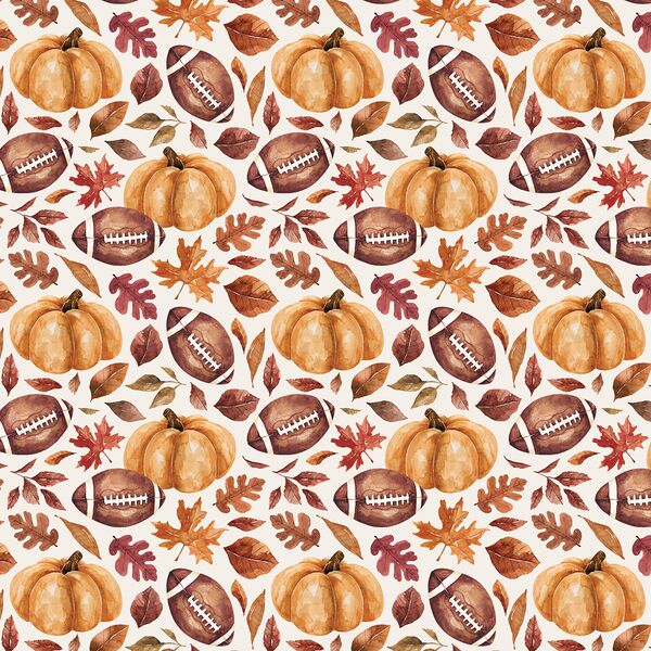 Little Footballs and Pumpkins in Cream