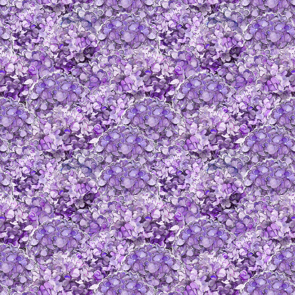 Packed Hydrangeas in Purple