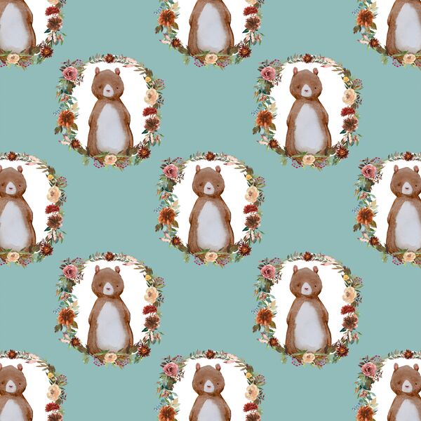 Small Woodland Bear in Pool