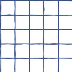 Windowpane in Blue Jay on White
