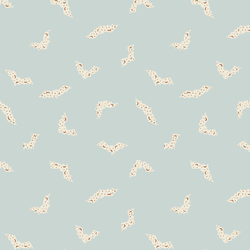 Halloween Bats in Light Blue