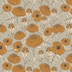 Marigold Garden in Sea