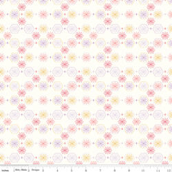 Floral Hexies in Cloud