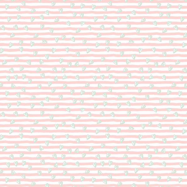Little Sweetened Stripes in Meringue Pink