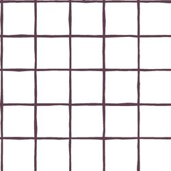 Windowpane in Raisin on White