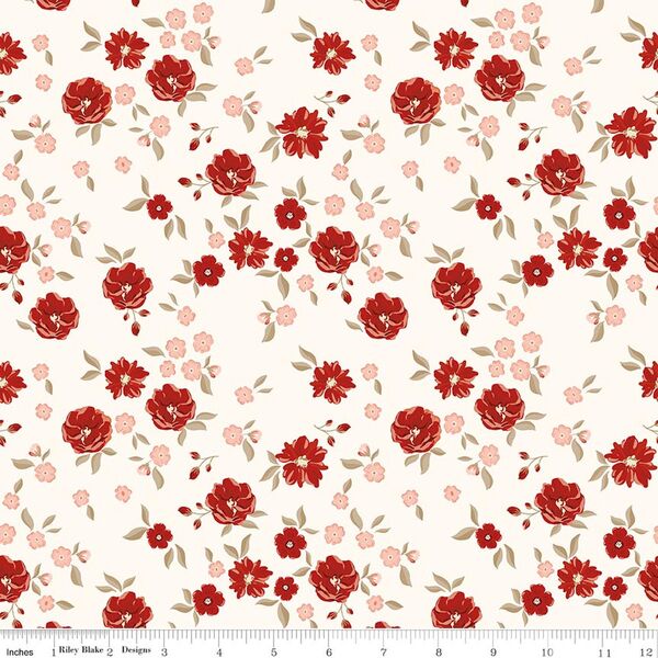Floral in Cream