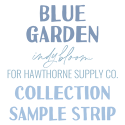 Blue Garden Sample Strip