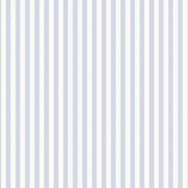Vertical Spring Stripe in Pond Blue
