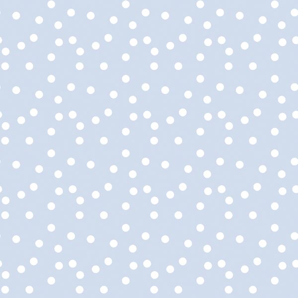 Large Spring Polka Dots in Sky Blue