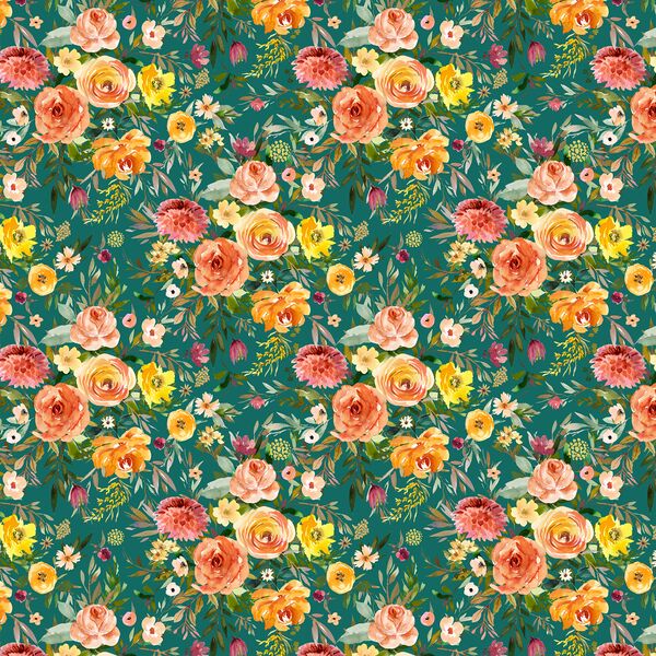 Little Blooms in Emerald