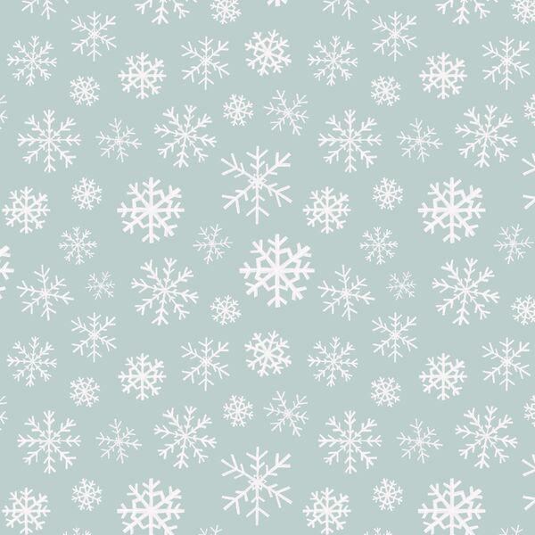Snowflakes in Ice Blue
