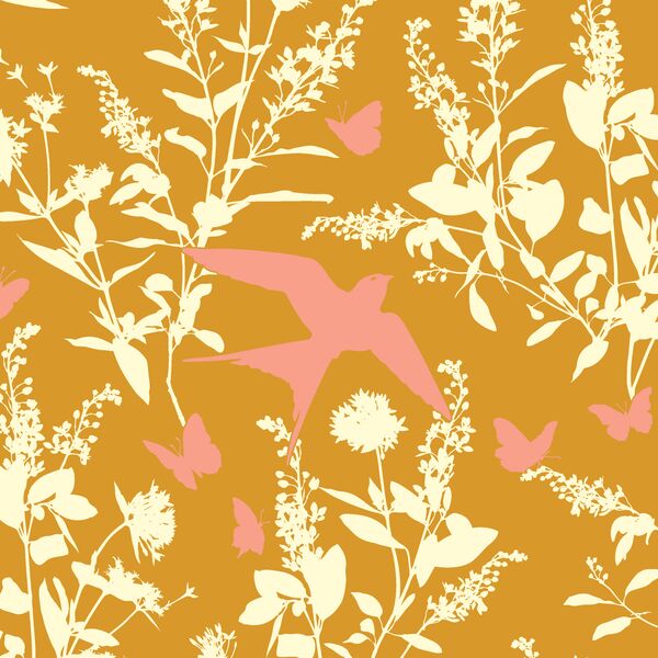 Swallow Study in Warm Gold