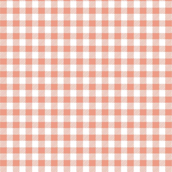 Small Buffalo Plaid in Grapefruit
