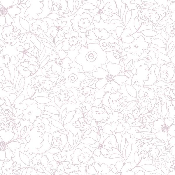 Midnight Garden in Sugar Plum on White