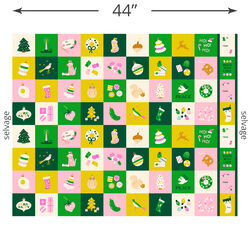 Merry Happy Panel in Verdant