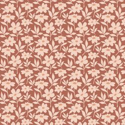 Fresh Floral in Red Clay