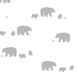 Bear Silhouette in Pebble
