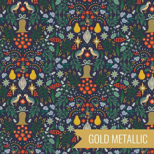 Partridge in Navy Metallic