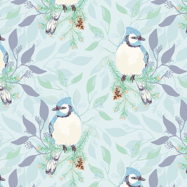Blue Jay in Winter Blue