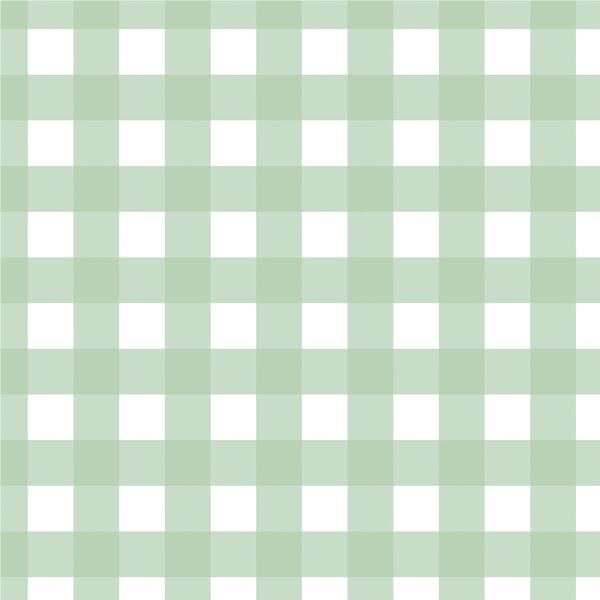Pastel Gingham in Dark Spring Green