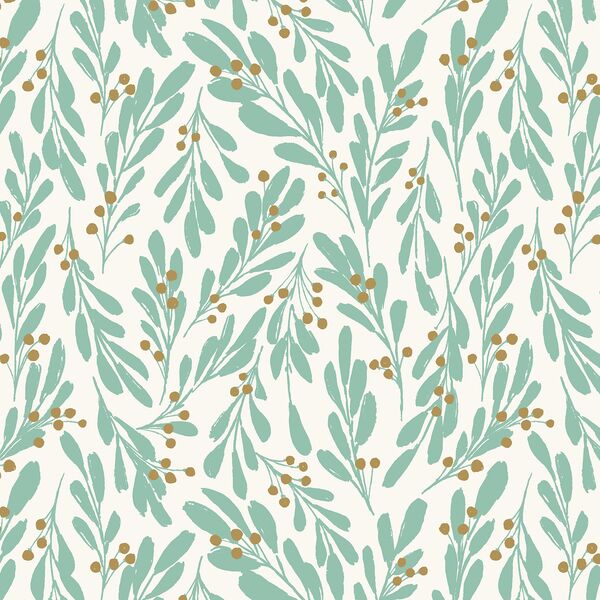 Leaves of Grace in Minty Green