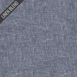 Yarn Dyed Linen Blend in Steel Blue
