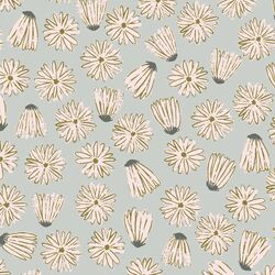 Morning Daisies in Lunar Blue
