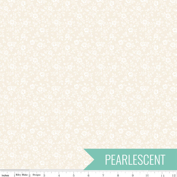 Small Floral in Cream Pearl