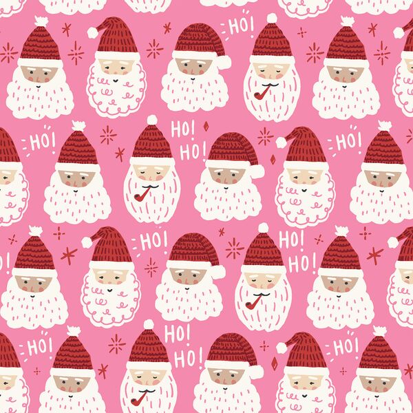 Father Christmas in Sachet Pink