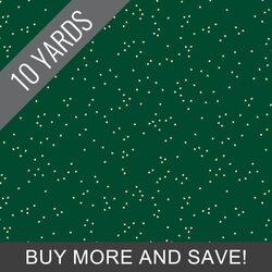 Blossom in Christmas Green - 10 Yard Bolt