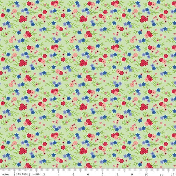 Floral in Green