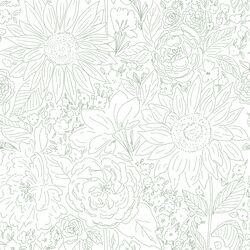 Paperie in Dusk Green on White